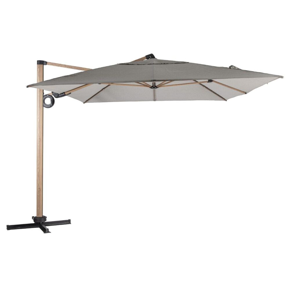 Parasol déporté rectangulaire inclinable SOLY Honey & Noisette – Image 2