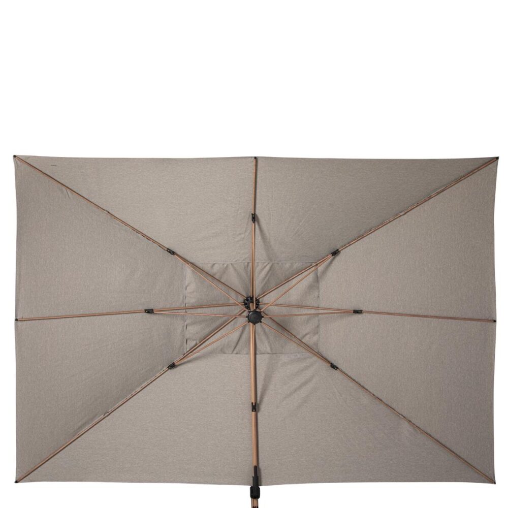 Parasol déporté rectangulaire inclinable SOLY Honey & Noisette – Image 3