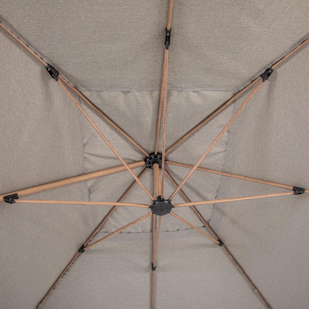 Parasol déporté rectangulaire inclinable SOLY Honey & Noisette – Image 6