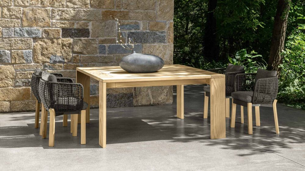 Argo Wood chaise de salle à manger pour l'extérieur – Image 2