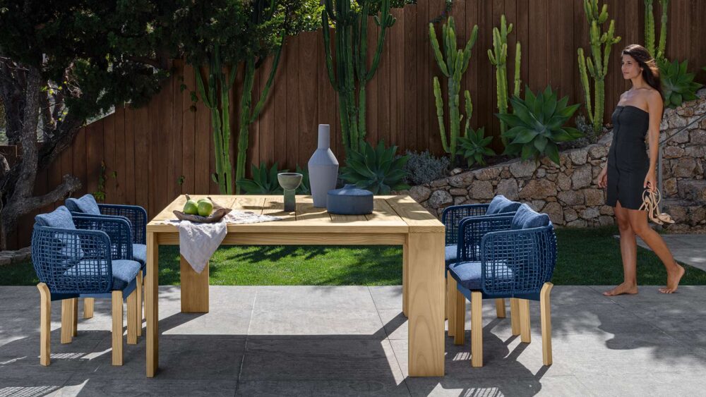 Argo Wood chaise de salle à manger pour l'extérieur – Image 3