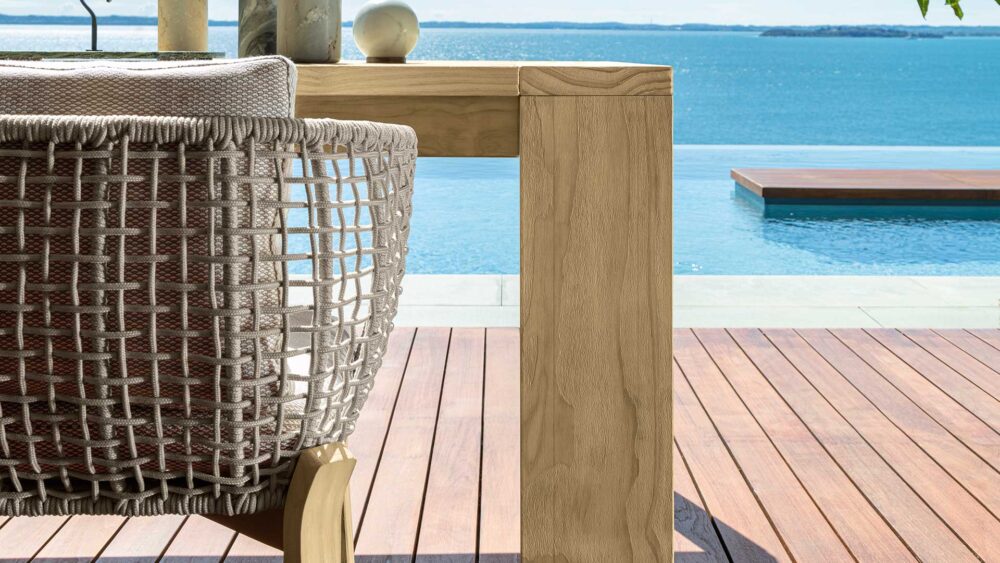 Argo Wood chaise de salle à manger pour l'extérieur – Image 5