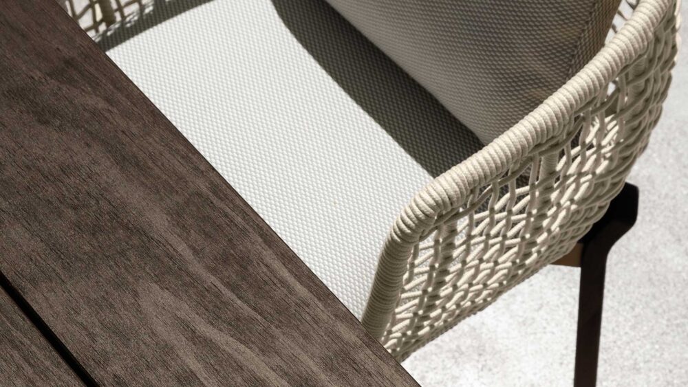 Argo Wood chaise de salle à manger pour l'extérieur – Image 6