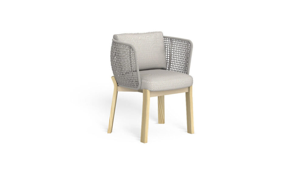 Argo Wood chaise de salle à manger pour l'extérieur – Image 7