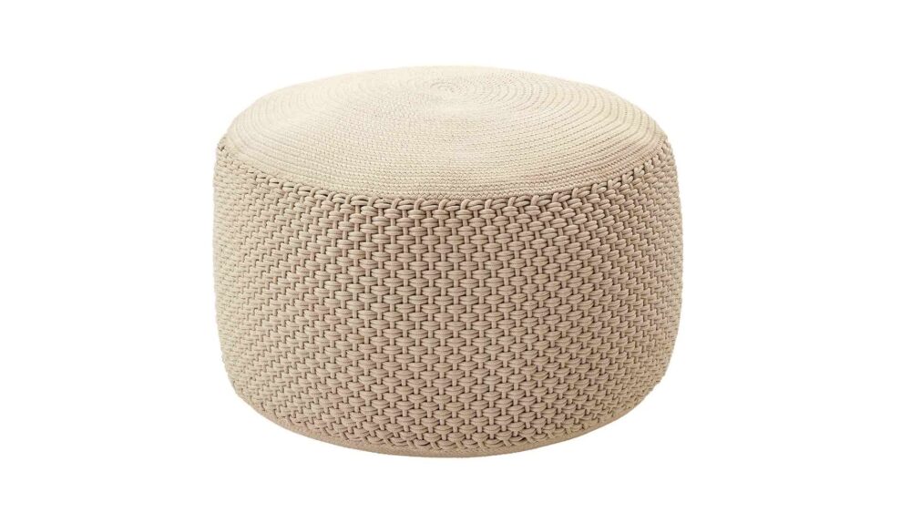 BERENICE pouf rond d'intérieur extérieur – Image 9