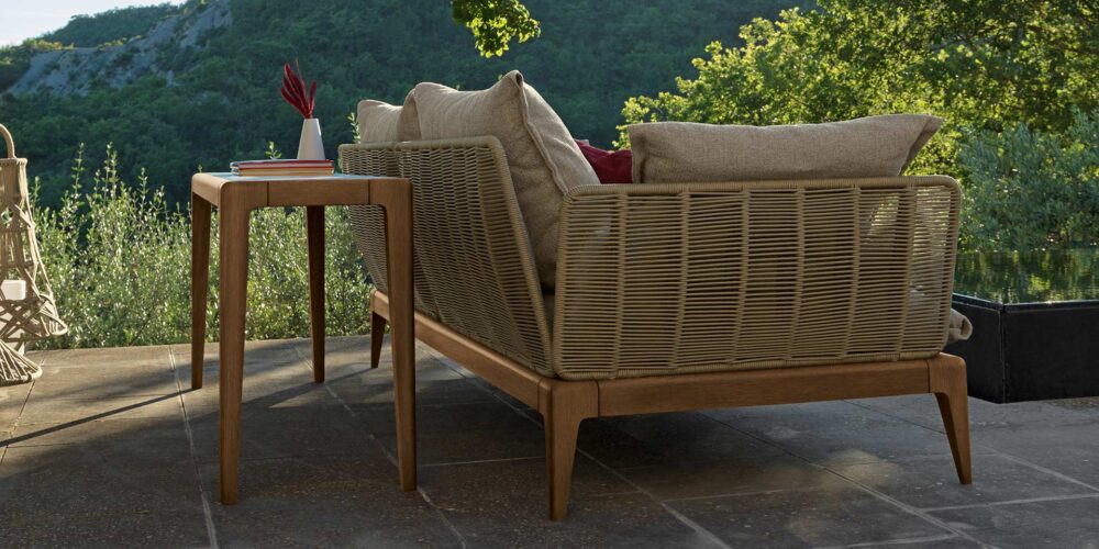 CRUISE TEAK CANAPÉS 3 PLACES POUR L'EXTÉRIEUR - Imagen 6