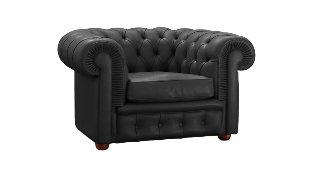 Chester Fauteuil avec revêtement en cuir