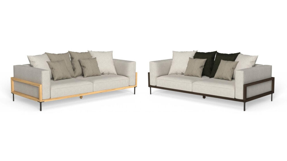 Cleo Soft Wood canapé 3 places pour l'extérieur NEW – Image 4
