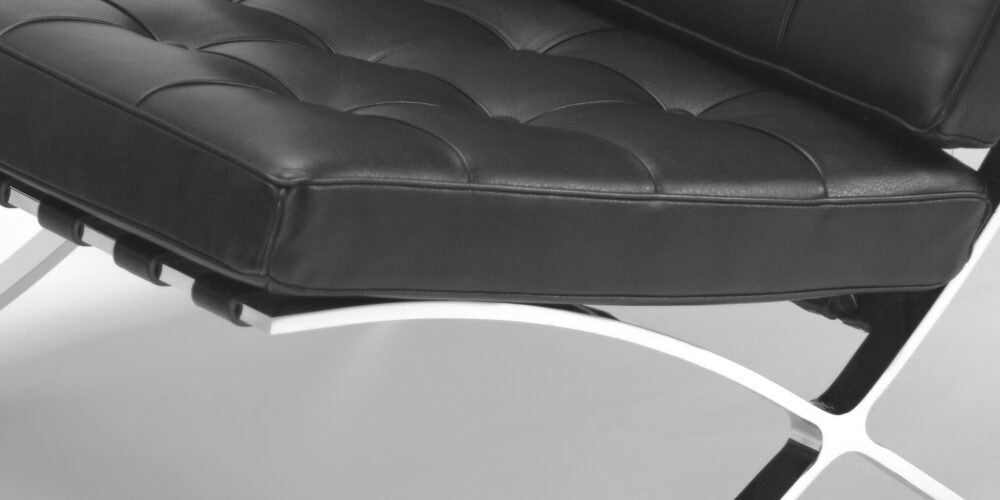 Fauteuil Barcelona en cuir ou en tissu – Image 2