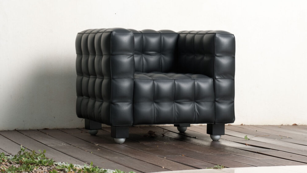 Kubus Fauteuil avec revêtement en cuir – Image 2