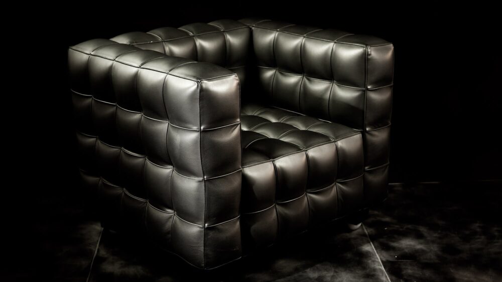 Kubus Fauteuil avec revêtement en cuir – Image 4