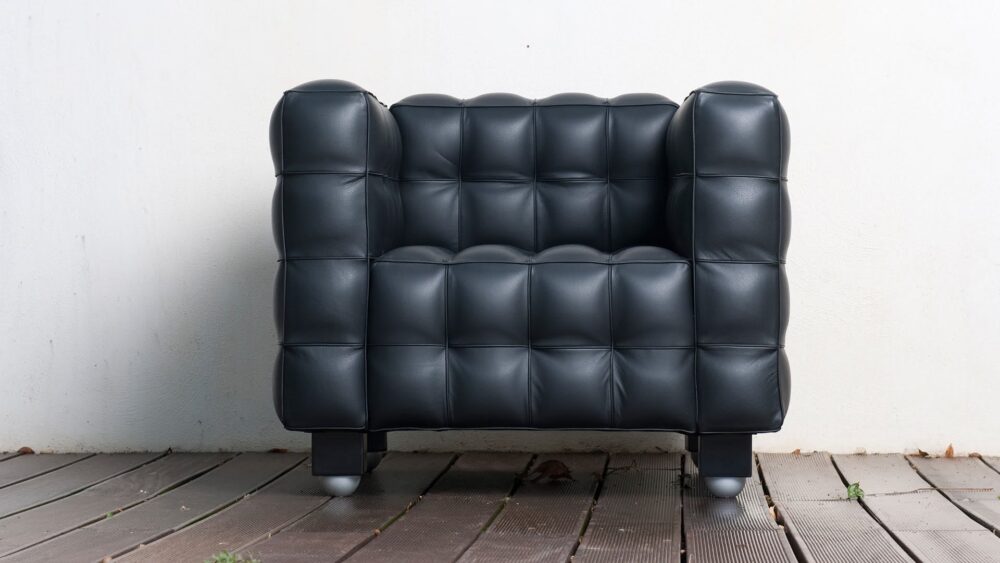 Kubus Fauteuil avec revêtement en cuir – Image 6
