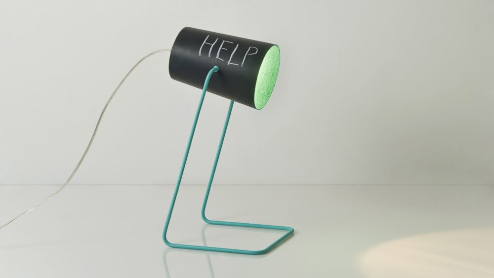 Paint T Lavagna Lampe de Table - Imagen 2