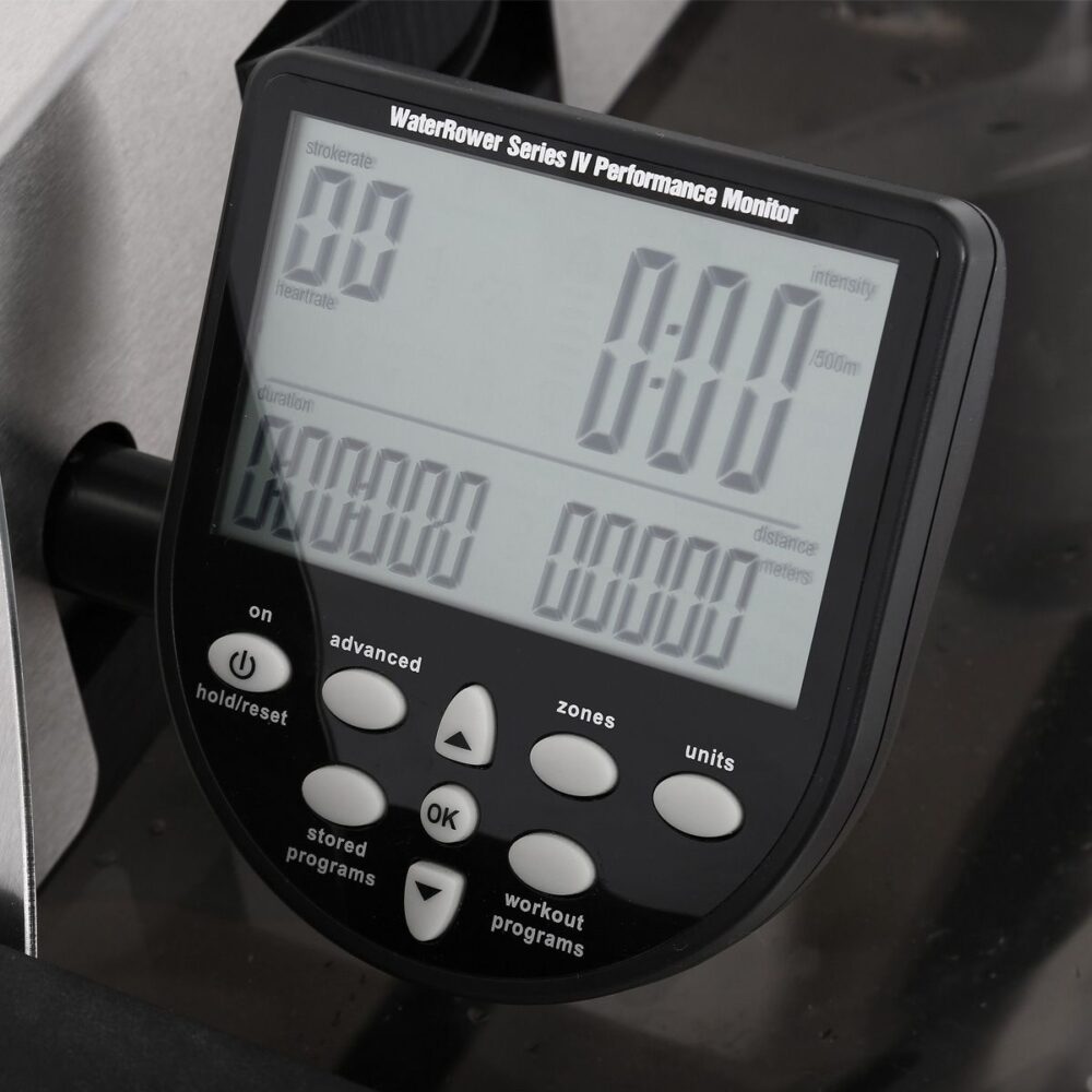 WaterRower Rameur Série S1 Acier Inoxydable - Moniteur S4 – Image 5