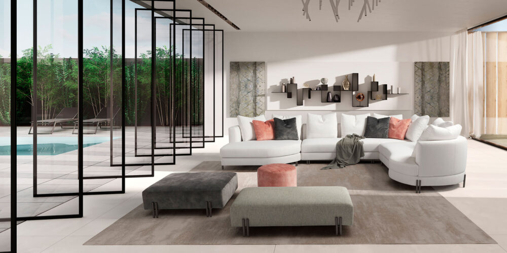YANG CANAPÉ D'ANGLE MODULAIRE DE 378X306CM – Image 2